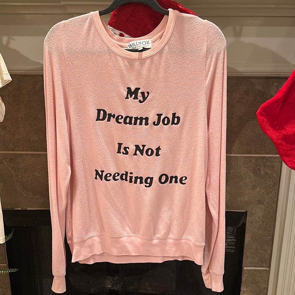 wild fox sweater. my dream job is not needing one